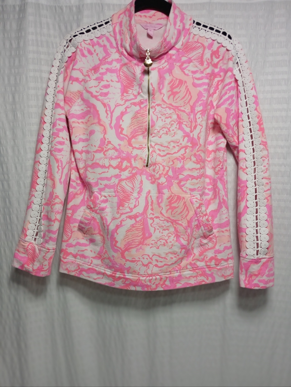Lilly Pulitzer Skipper Pullover In " Beside The Point" Ladies Size M